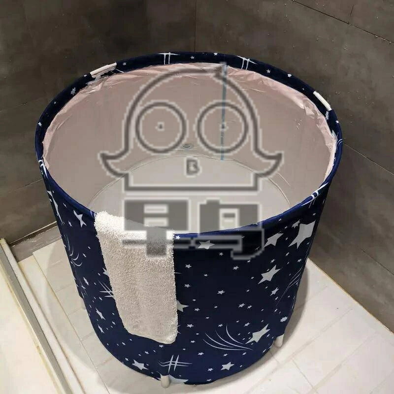 加厚折疊洗澡桶家庭浴桶成人大號泡澡桶家用浴缸洗澡桶浴盆澡盆圓形 浴盆 折疊澡盆 洗澡盆 摺疊澡盆 摺疊浴盆