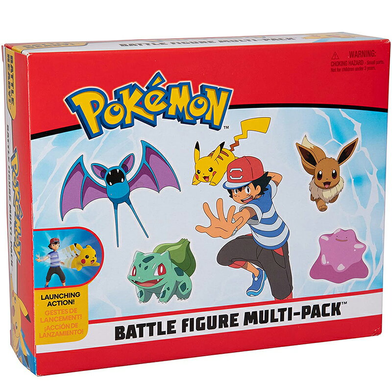 [9美國直購] Pokemon 精靈寶可夢戰鬥人物多件裝玩具套裝 Battle Figure Multi Pack Toy Set with Launching Action