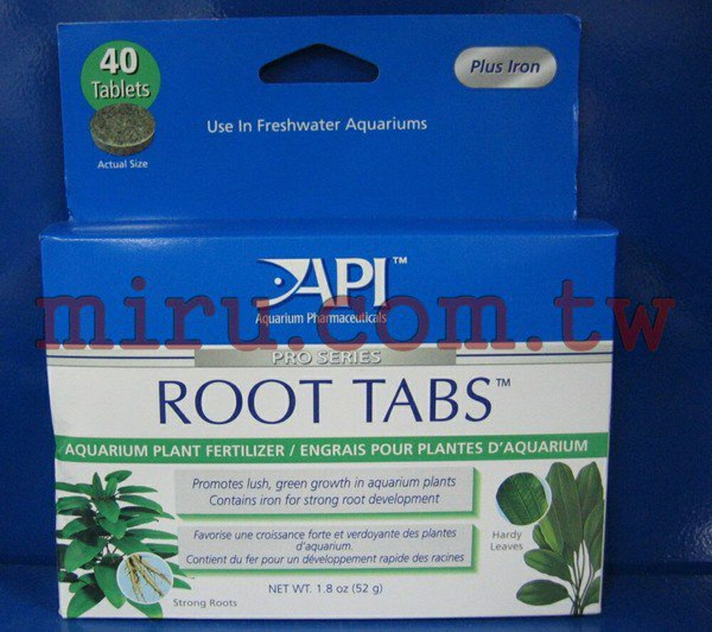 【西高地水族坊】美國魚博士API 水草根肥 40Tabs