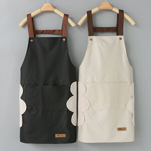 【免運】新款2024防水防油圍裙女家用廚房做飯可愛時尚餐飲工作服