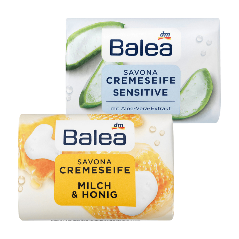 【心心哈德】德國 DM Balea 蜂蜜牛奶/蘆薈保濕 香皂 細緻綿密泡沫 護膚肥皂 150g 原裝進口 附發票｜全場下殺★滿額再享折扣