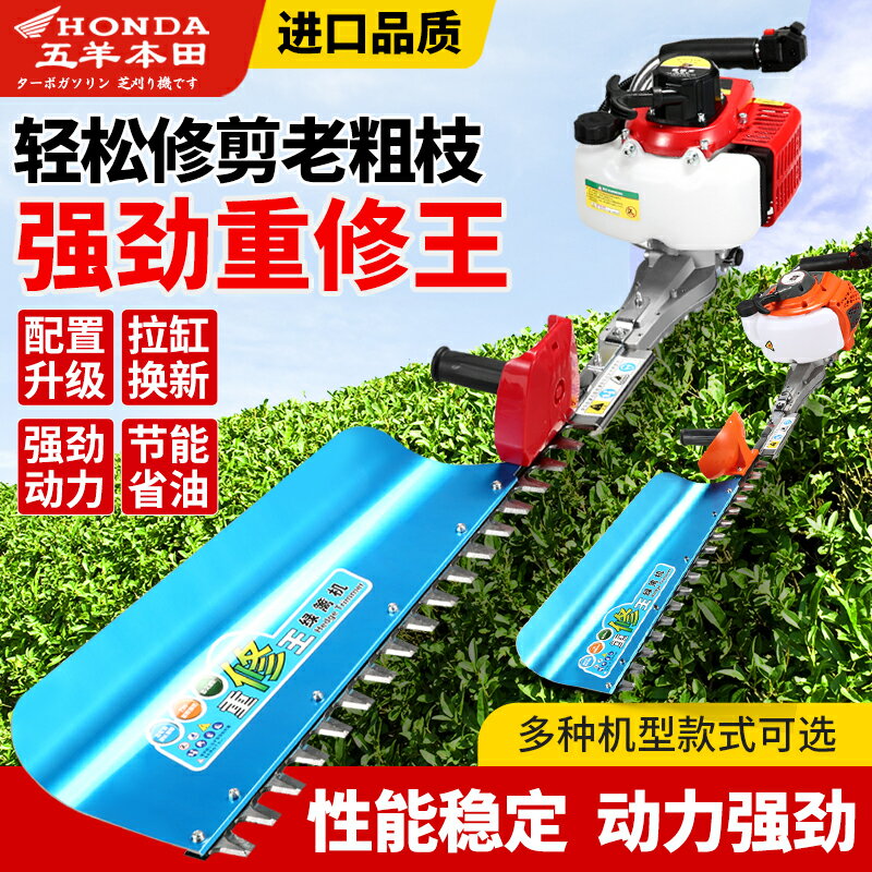 【臺灣公司 可開發票】五羊本田綠籬機汽油茶樹修剪機綠籬剪修枝剪重修剪茶機園林修剪機