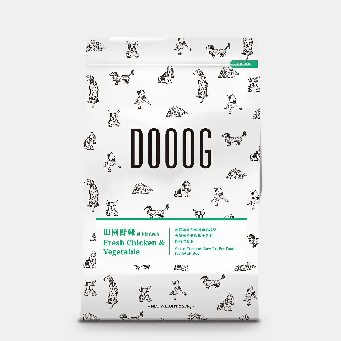 Dooog - 【無榖犬糧】田園鮮雞 2.27KG 低卡輕食配方 002023