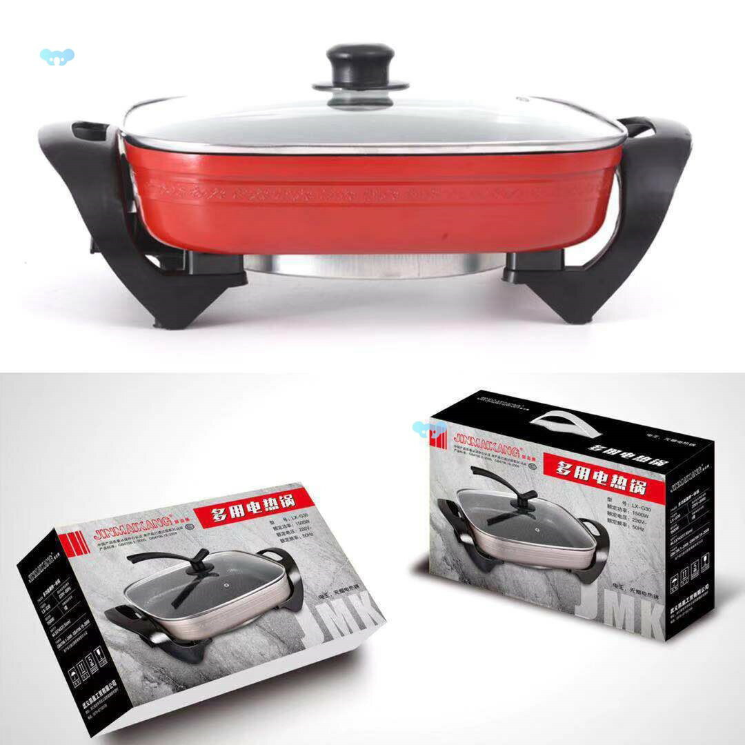 electric cooker hot pot pan 韓式多功能電熱火鍋電煮家用方湯鍋