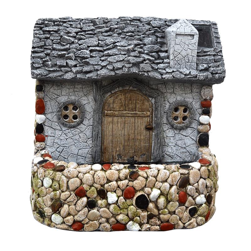 戶外創意草坪裝飾品別墅園林庭院房子蝸牛雕塑花園微景觀花盆擺件 4