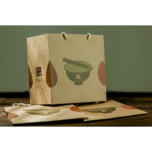 北埔擂茶堂 新版禮袋 一個提袋最多可承裝三包擂茶 1