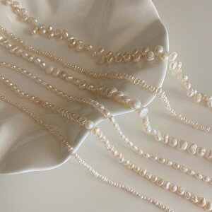 淡水珍珠系列項鏈女法式復古簡約百搭氣質優雅時尚個性頸鏈鎖骨鏈