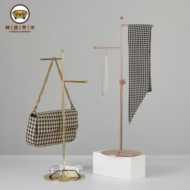 特惠/免運 工廠直銷 展示架 掛包架 陳列架 收納架 絲巾圍巾陳列包包展示道具架子飾品項鏈掛架T型包支架項鏈展示架1可開發票 全館折扣 售後保障 j5428