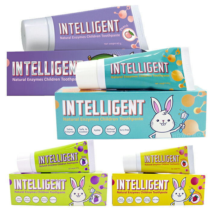 因特力淨 酵素兒童牙膏 40g 安全可吞 無氟牙膏 兒童牙膏 (原味/葡萄/草莓) 不含氟 9070 嬰兒牙膏 1