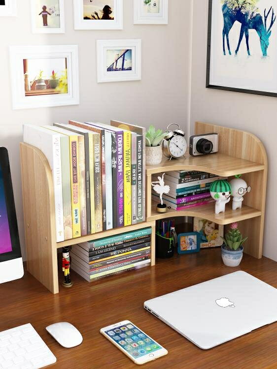 書架 簡易桌面學生書架兒童小型置物架家用辦公桌上書柜書桌收納省空間