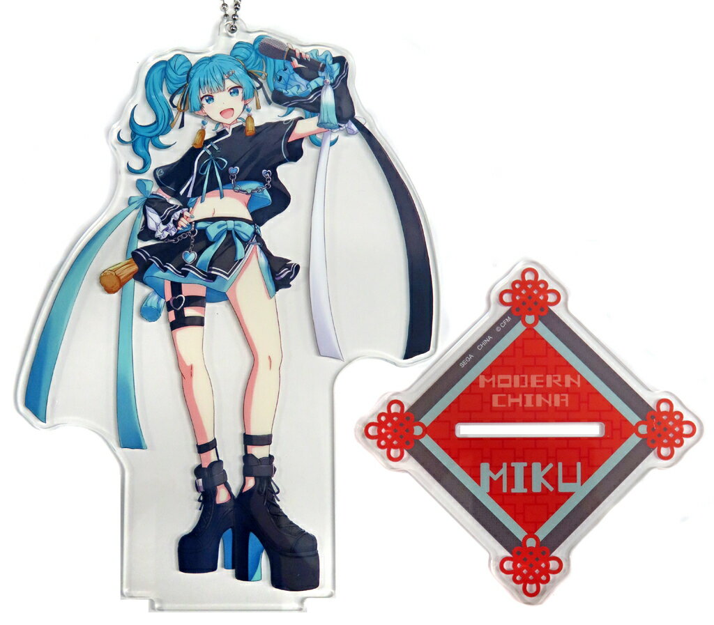 初音未來帶支架的Big Clear鑰匙鏈"初音未來"-現代中國-(EX)"初音未來系列"