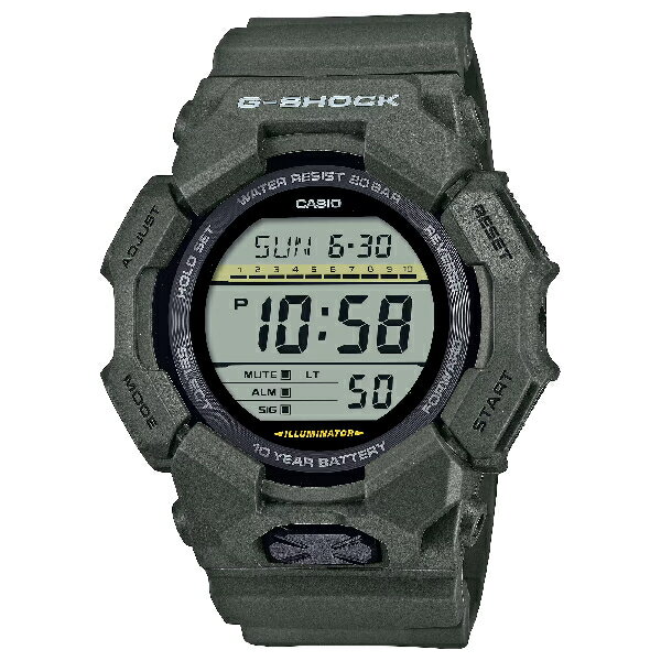 CASIO卡西歐 GD-010 系列 GD-010-3 10年電力數位錶 綠 51.9 mm ｜樂天全館特惠中★指定刷卡回饋10%