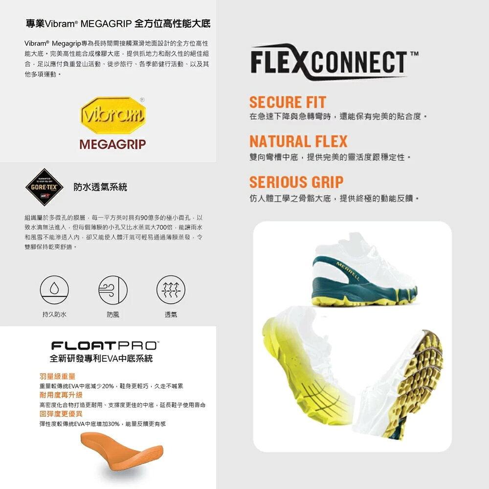 MERRELL(女)MOAB SPEED 2 VENT 2K SE登山健行鞋 女鞋-岩石灰橘色 5