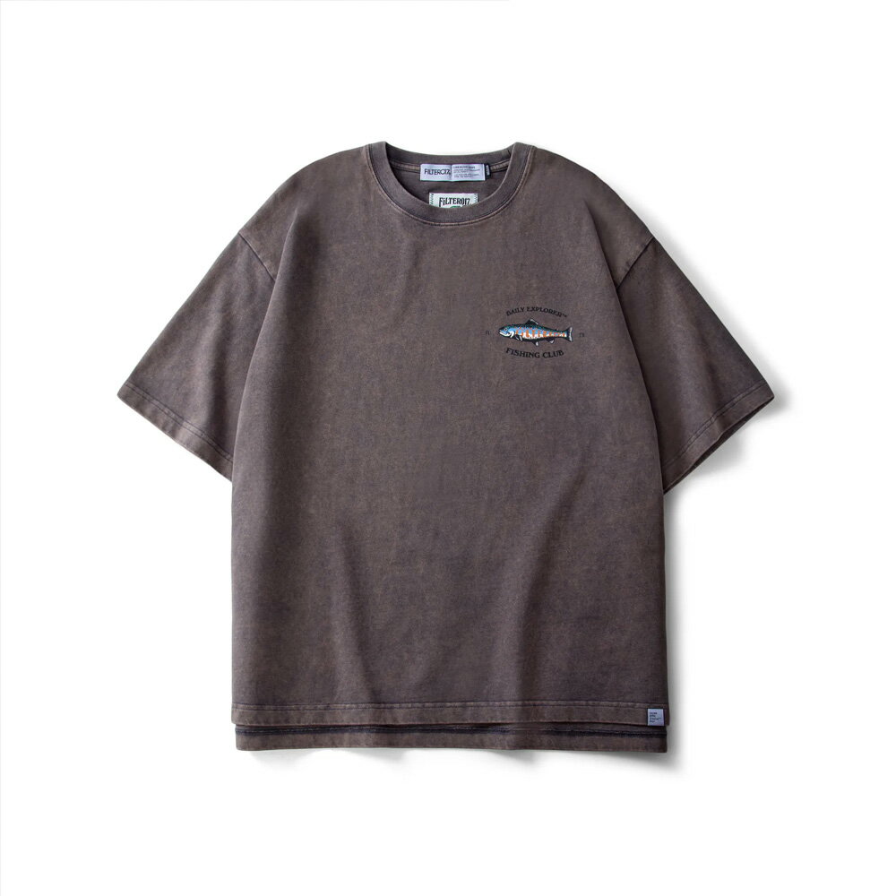 【手刀下單🤩滿額折扣進行中~~】 Filter017Daily Exploer™ Fishing Club Washed Tee 鐵灰 日常探尋者系列-釣魚俱樂部洗舊短袖 H7075【新竹皇家】