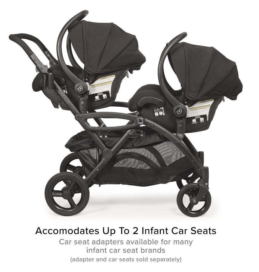contours options elite tandem stroller car seat compatibility