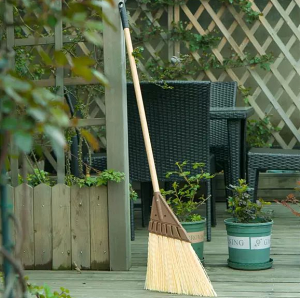 24小時現貨清出 庭院掃把 戶外掃帚掃院子 室外花園落葉打掃笤帚家用硬毛防水