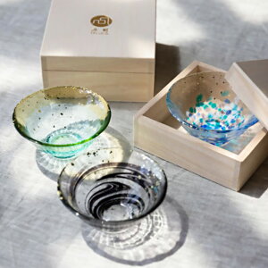 日本津輕琉璃 爽華系列酒杯 日式燒酒杯 玻璃燒酒杯 清酒杯 (四款) 日本製 手工製