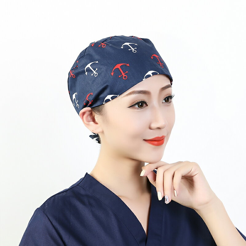 化療帽 月子帽 夏季印花可愛手術室帽子女棉製化療包頭月子帽帽子護士帽薄款『cyd6975』