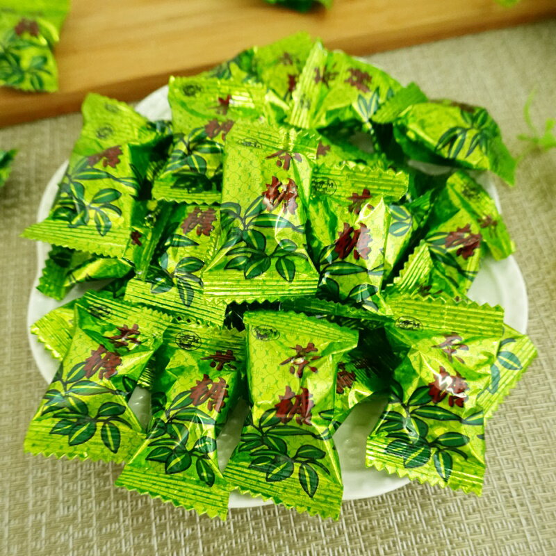 【食尚三味】台灣手作茶糖 (櫃台糖果 綠茶 糖果 綠茶茶糖 茶糖 過年糖果 ) 500g (台灣糖果)
