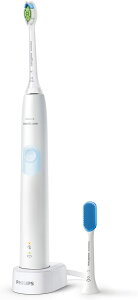 【折300+10%回饋】【日本代購】飛利浦Sonicare Protect Clean 白色淺藍色電動牙刷無強度設定白色加倍刷頭HX6809/71