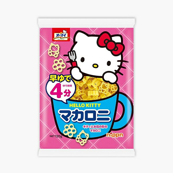 【江戶物語】Nippn 歐碼 Hello Kitty 造型 通心粉 120g 義大利通心麵 焗烤 親子便當 日本進口
