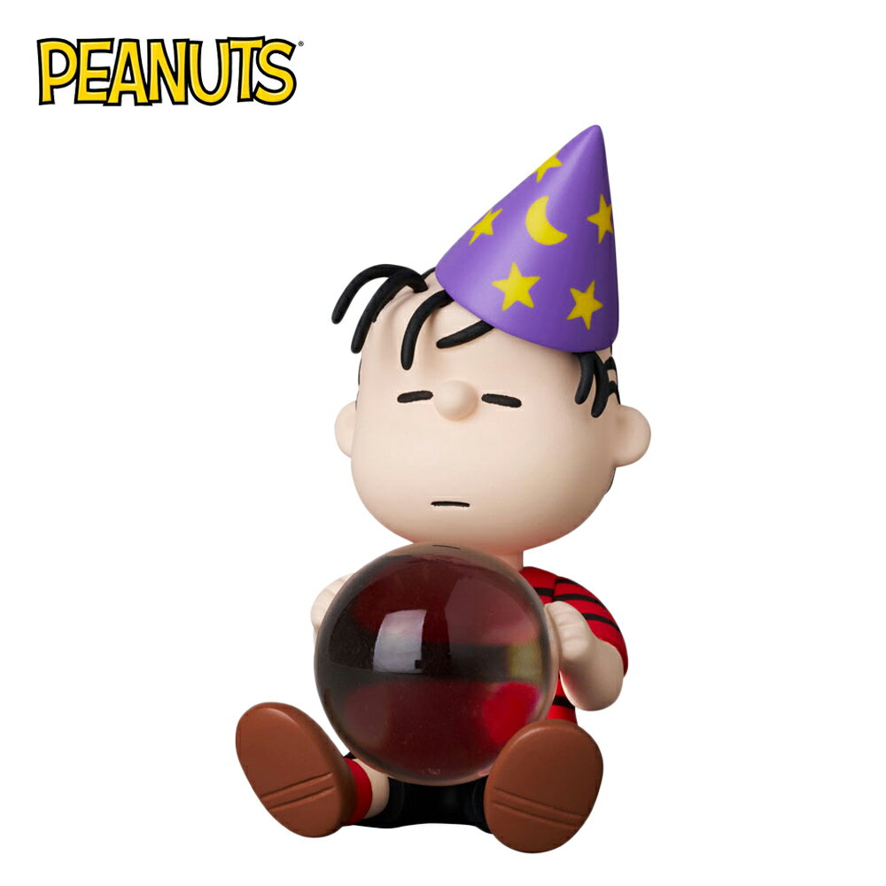 【日本正版】UDF 史努比 吊卡系列 NO.825 魔法水晶球奈勒斯 公仔 模型 8cm Snoopy PEANUTS MEDICOM TOY - 158259