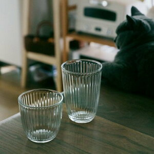 富士奶奶｜浪漫復古日式花紋直筒玻璃杯