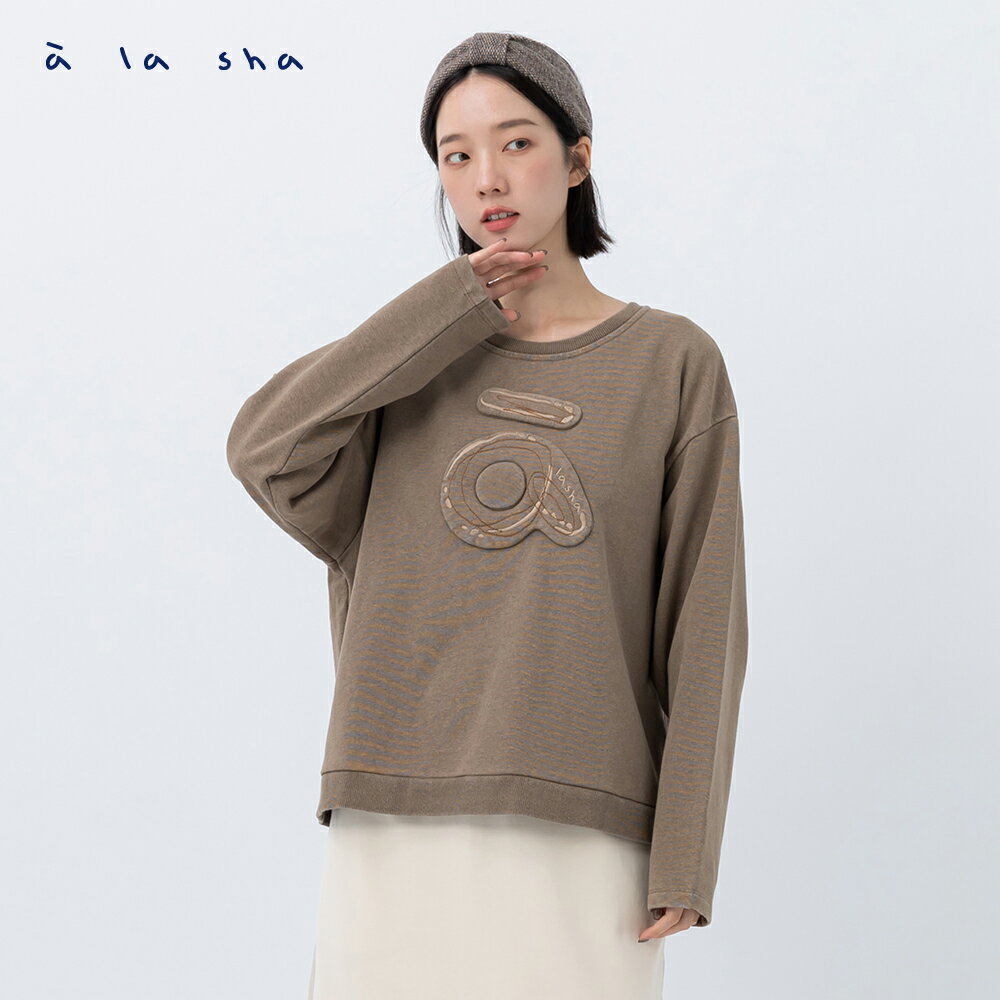 a la sha a字太空艙牛仔棉T