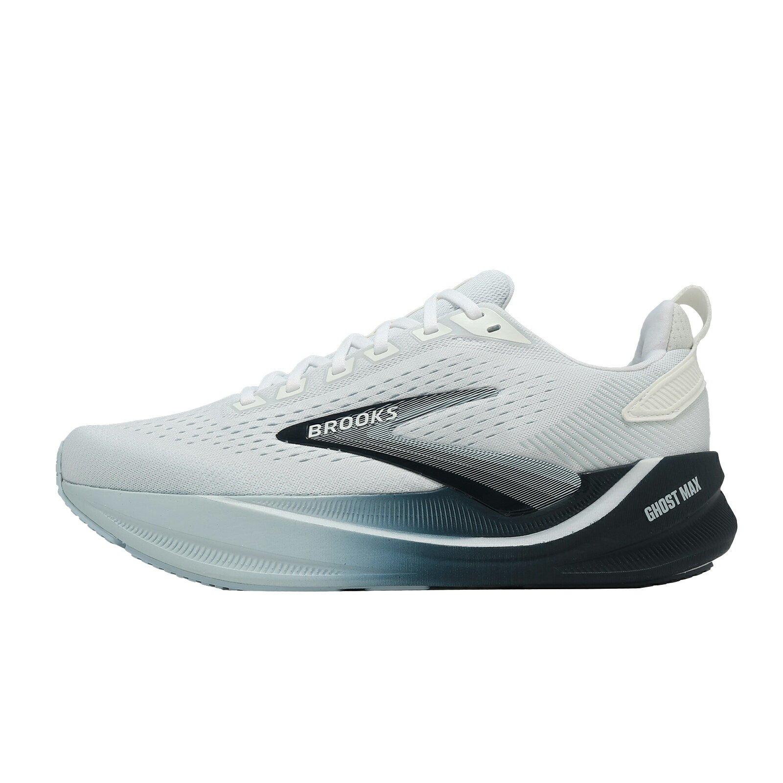 Brooks 慢跑鞋 Ghost Max 4 2E 男鞋 寬楦 白 厚底 緩震 魔鬼極致 1104962E151