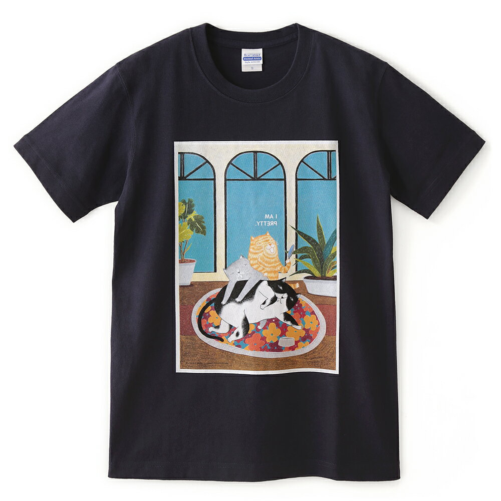 0416X1024 我很美！深藍色重磅T恤