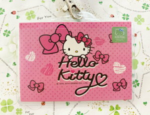 【震撼精品百貨】Hello Kitty 凱蒂貓 KITTY日本SANRIO三麗鷗 證件套附繩-桃*96282 震撼日式精品百貨