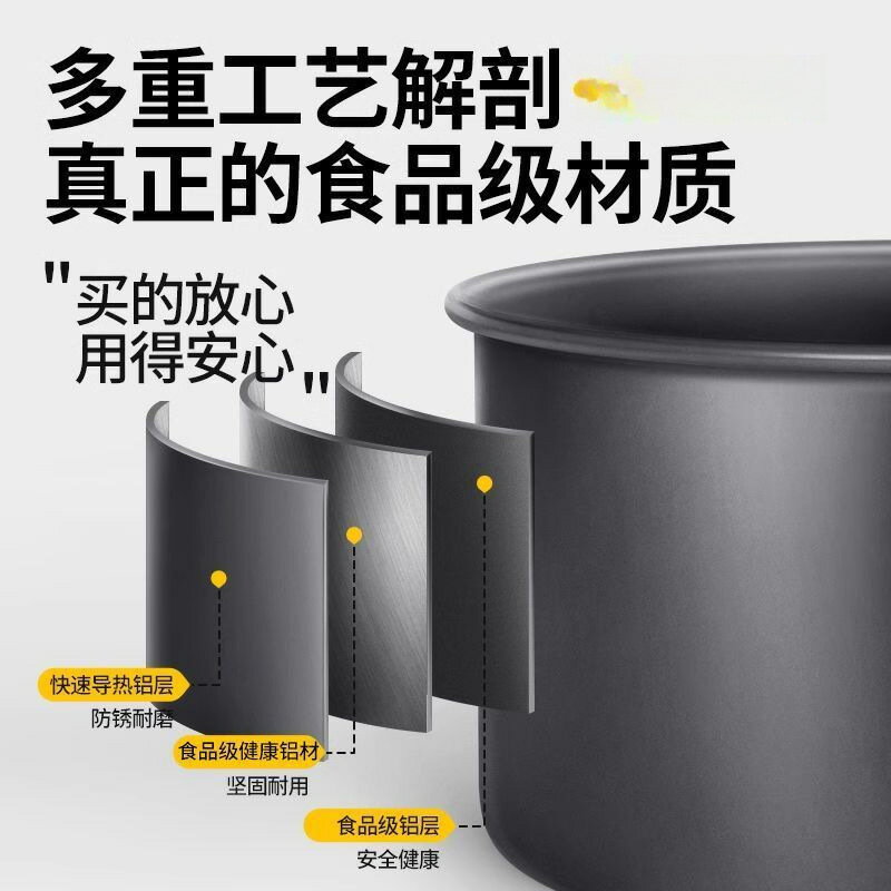 戶外折疊鍋具野炊煎套鍋燒水壺露營全套野營裝備用品野外可攜式炊具