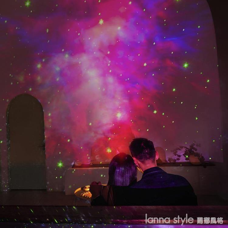 新品宇航員星空投影燈usb小夜燈滿天星鐳射氛圍投影燈太空人擺件