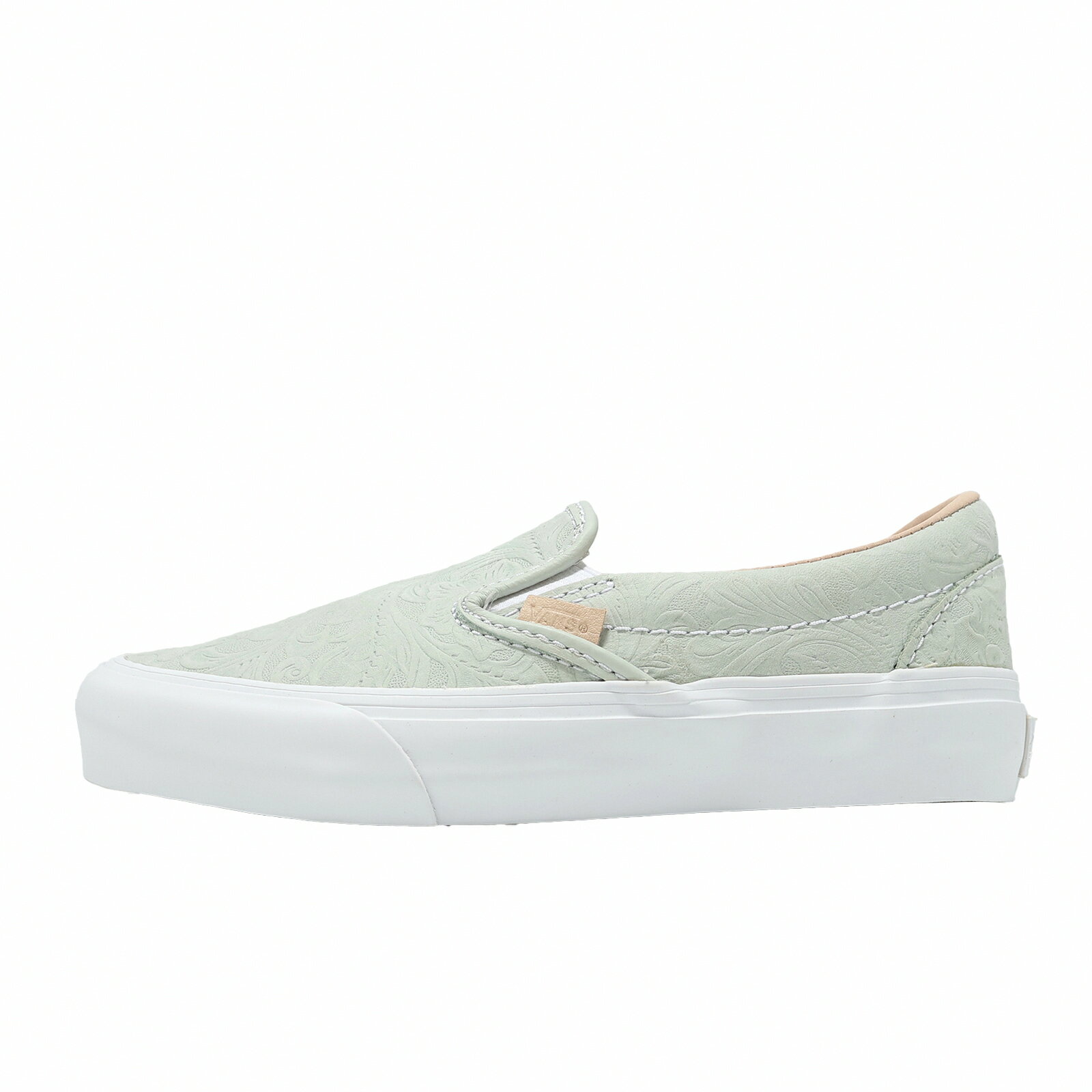 Vans 休閒鞋 Classic Slip-On 男鞋 女鞋 綠 復古 皮革 懶人鞋 VN0005VNBHN