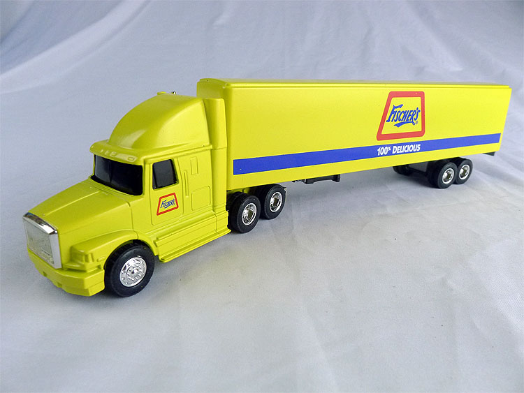 Whitegmc Fischer's 美國重卡合金集裝箱貨柜車模型 ERTL 1:64