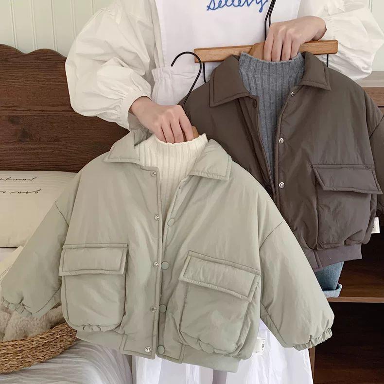 童裝兒童棉服外套秋冬款2024新款寶寶洋氣麵包服冬季男童棉衣外套