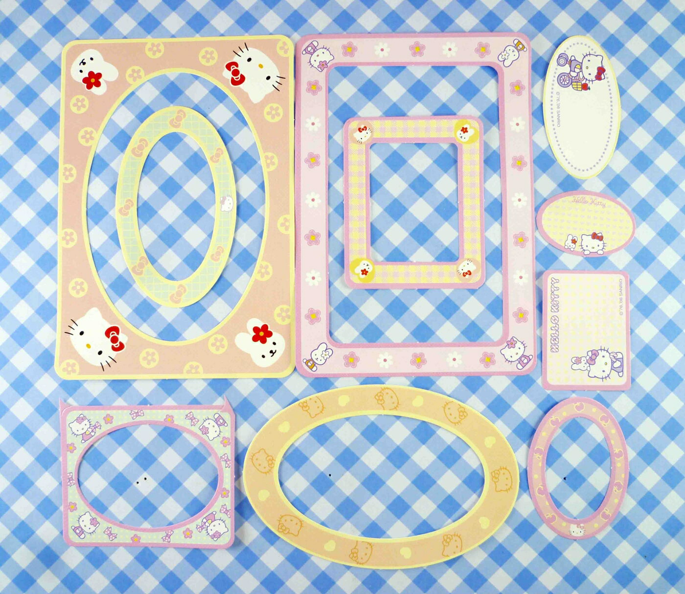 【震撼精品百貨】Hello Kitty 凱蒂貓 KITTY貼紙-相框 震撼日式精品百貨