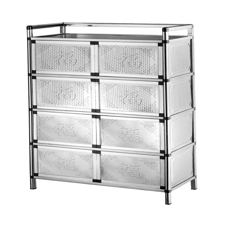 碗櫃櫥櫃不鏽鋼收納櫃灶儲物櫃廚房櫃灶櫃鋁合金