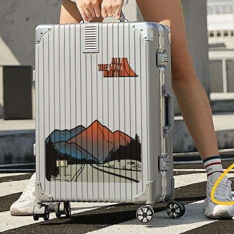 小眾設計 行李箱 鋁框 24~20吋行李箱 網紅 ins 潮流 旅行箱 萬向輪 登機箱 密碼箱