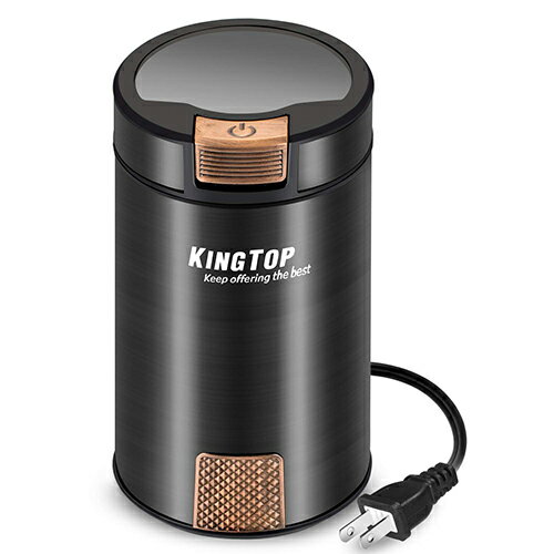 KingTop【日本代購】咖啡研磨機 電動咖啡研磨機200 W 大功率-KH 001