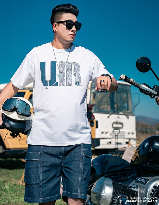 大尺碼男裝 短袖T恤 大尺碼T恤 圓領T恤 2XL~7XL 男潮服 個性t恤 加大尺碼 男短T 大碼t