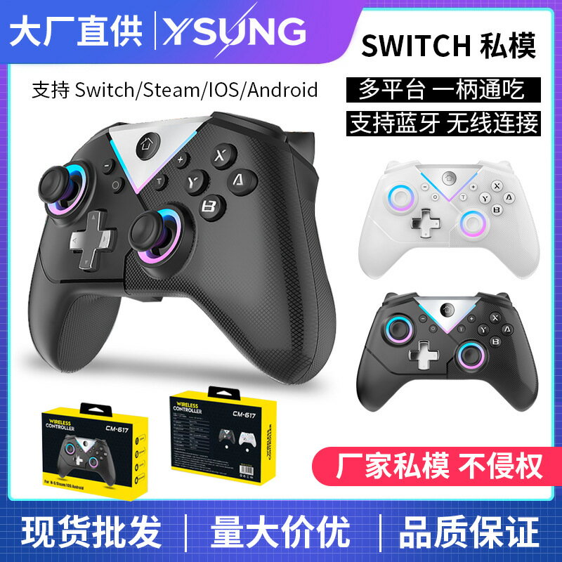 RGB炫光 帶喚醒 六軸體感 宏編輯PC 安卓Switch遊戲手柄