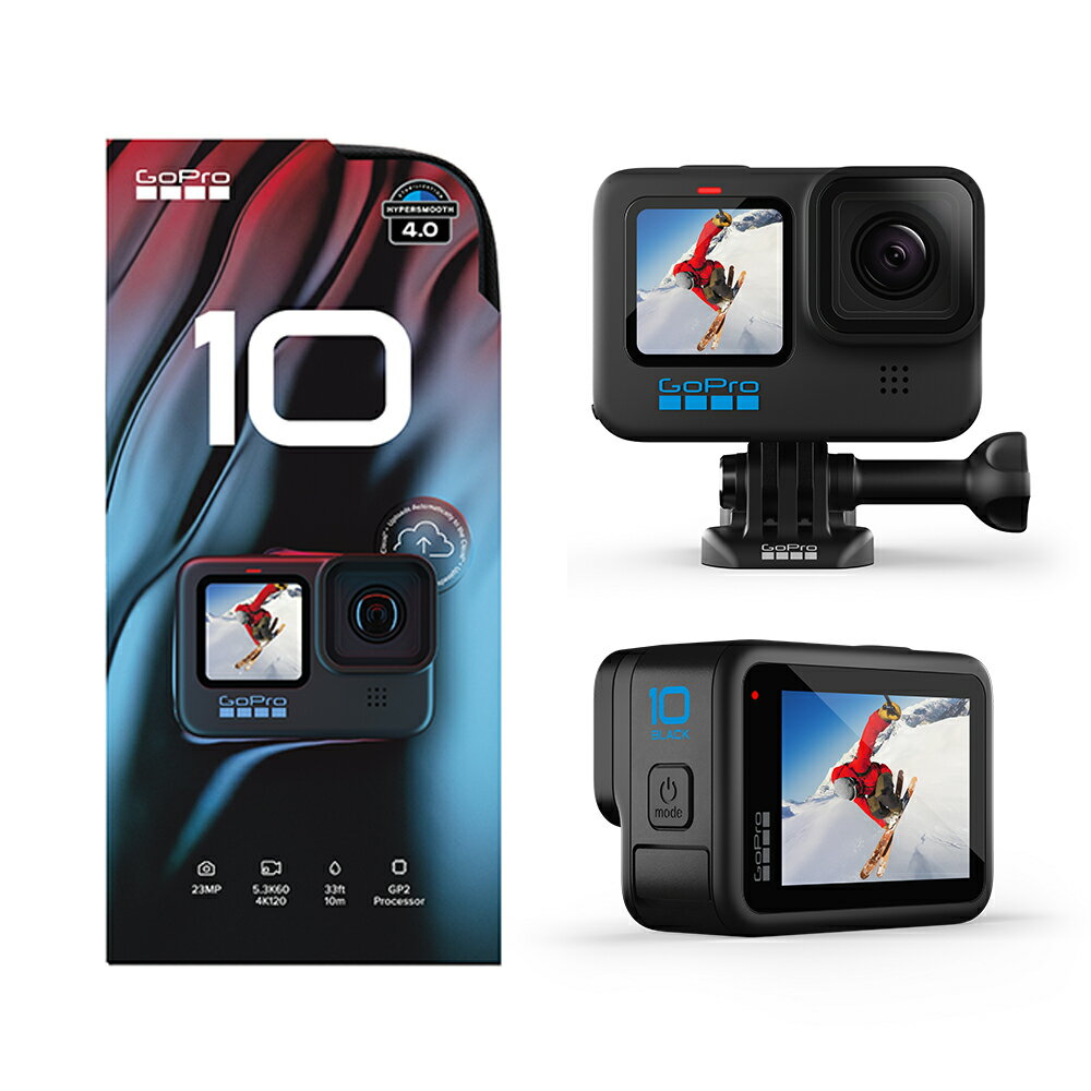 ◎相機專家◎ 送鋼化貼Gopro HERO10 Black 防水攝影運動相機CHDHX-101