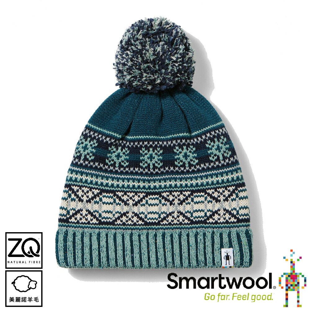 【SmartWool 美國 Chair Lift 毛球保暖毛帽《北極綠》】SW018120/保暖帽/雪帽/休閒帽/防寒/登山