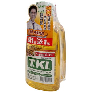 【買1送1】T.KI 鐵齒蜂膠漱口水350mL/罐 憨吉小舖