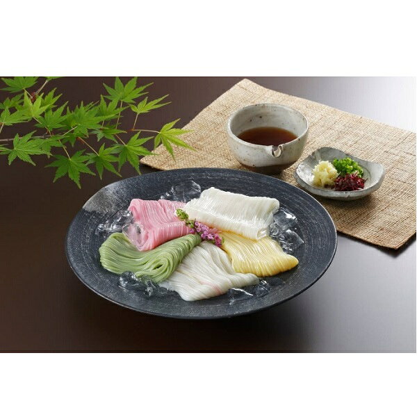 【江戶物語】 日本 手延五色素麵 禮盒 250g 色束別 五色麵 彩色手延素麵 涼麵 生麵條 麵線 和風料理 日本進口 5