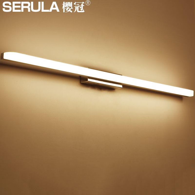 附發票 壁掛燈 床頭燈 LED鏡前燈可免打孔簡約防水霧三色調光浴室衛生間化妝鏡櫃燈壁燈