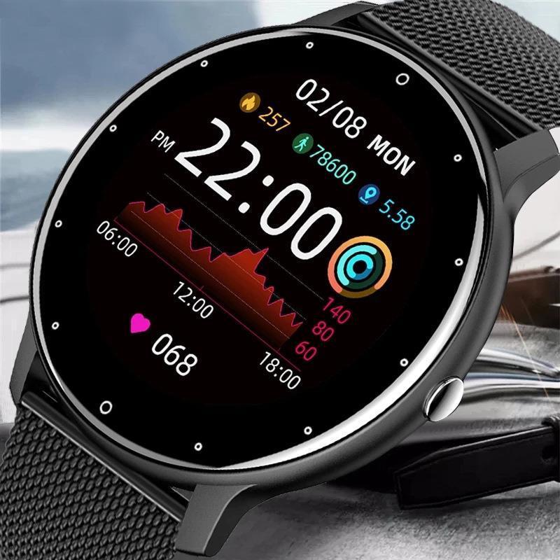 男士手錶 智能手裱心率血壓睡眠監測智能手環ZL02防水智能運動手裱-快速出貨
