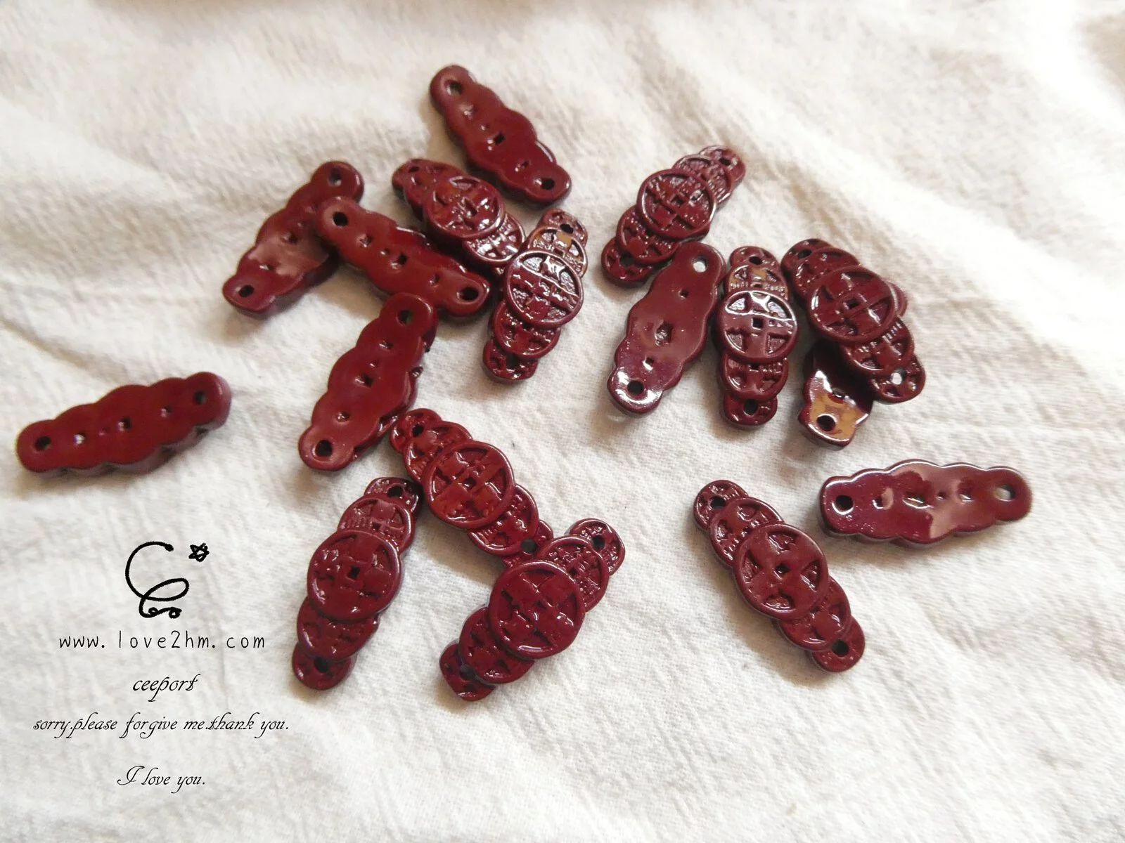 97.25%紫金砂 五帝錢 硃砂 水晶飾品 晶晶工坊-love2hm 2