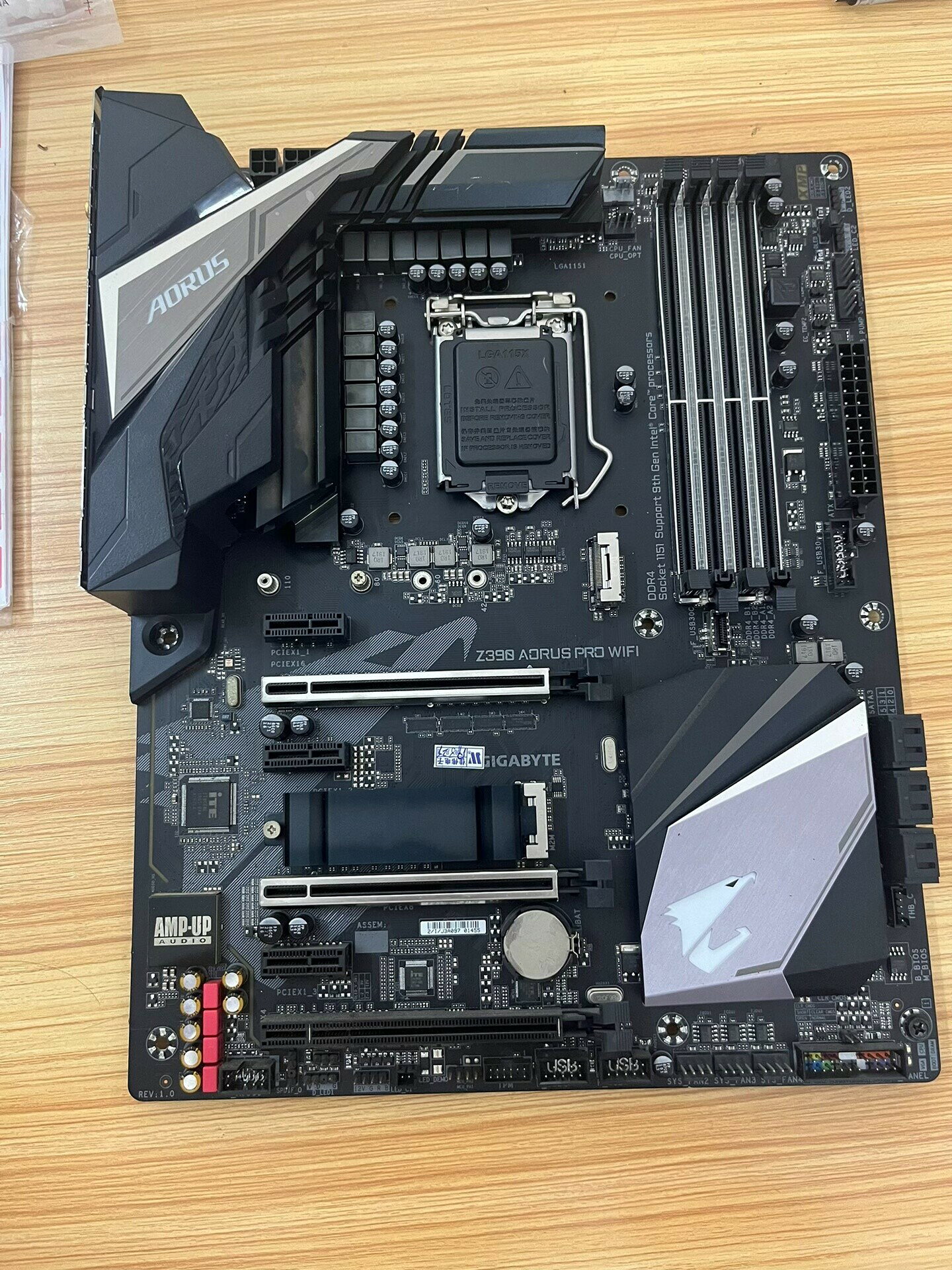 技嘉Z390 AORUS PRO WIFI主機板 支援10代Intel CPU DDR4記憶體 無氧介面 2.5G網口 WiFi6 無拆無修 實物拍攝 功能正常